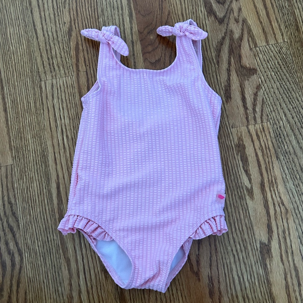 Ruffle Butts Light Pink Swimsuit, 2T